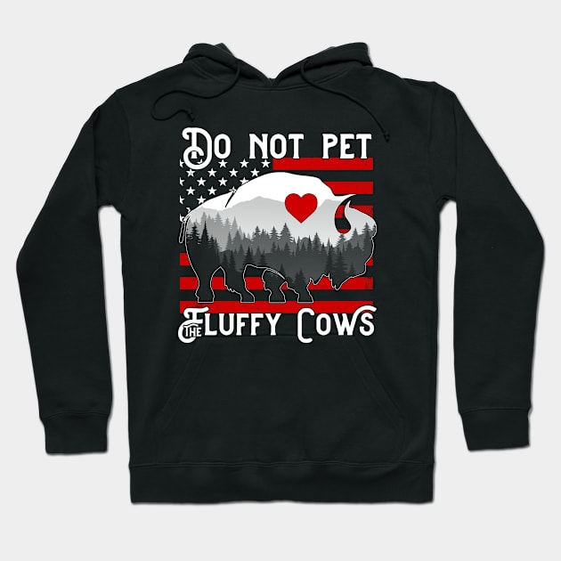 Vintage Do Not Pet The Fluffy Cows Hoodie by Atelier Djeka